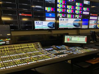 The control room at UBS Arena.
