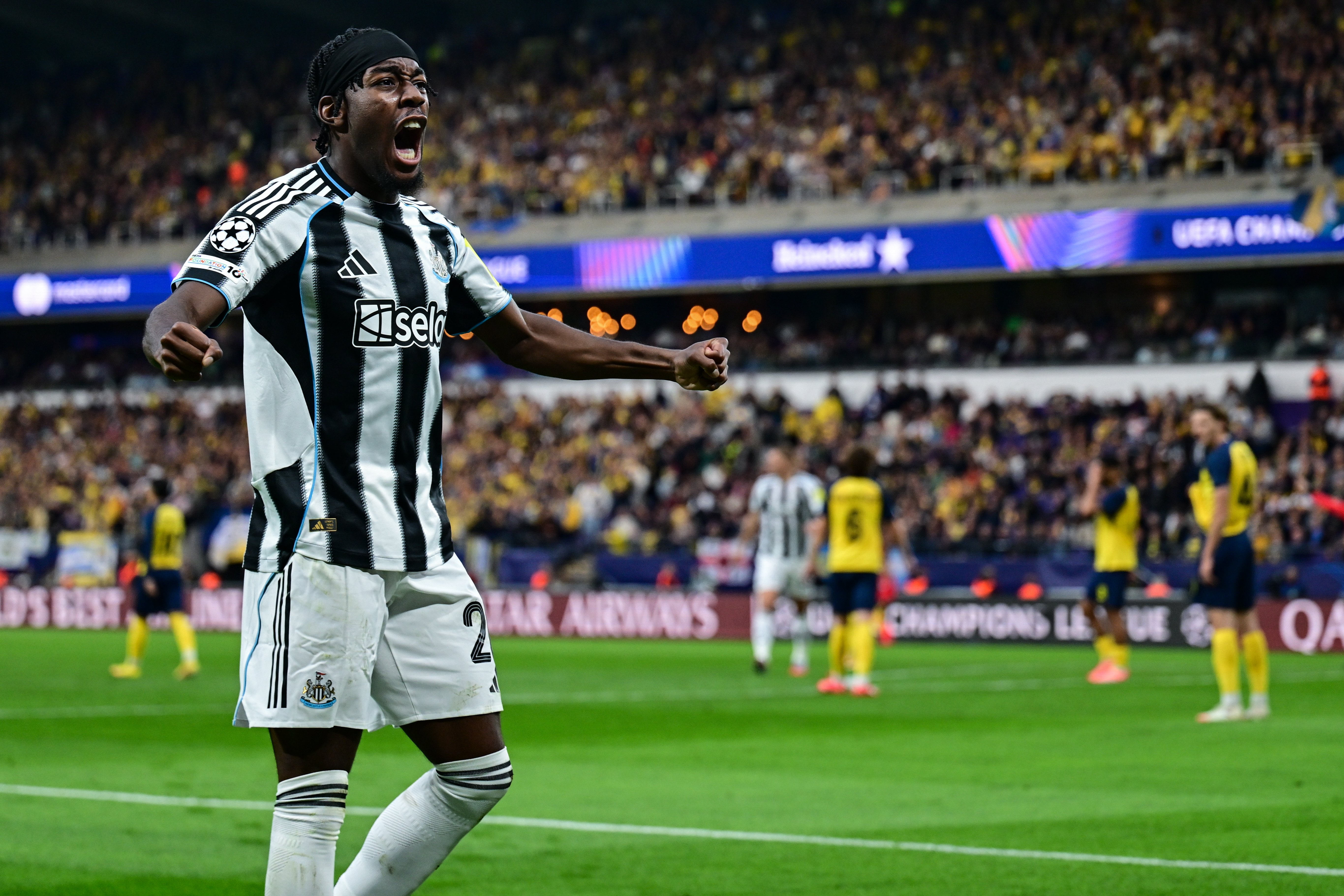 BRUSSELS, BELGIUM - OCTOBER 01: The UEFA Champions League 2025/26 League Phase MD2 match between R. Union Saint-Gilloise and Newcastle United FC at RSC Anderlecht Stadium on October 01, 2025 in Brussels, Belgium. (Photo by Serena Taylor/Newcastle United via Getty Images)