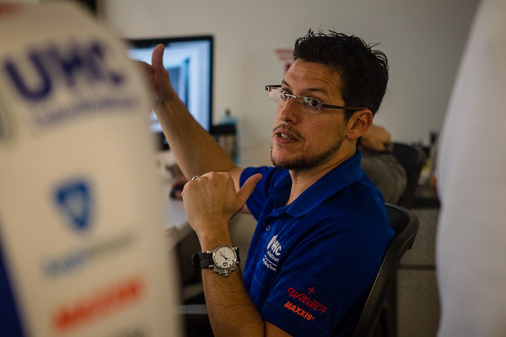 UnitedHealthcare team director Mike Tamayo was on hand for the day of testing