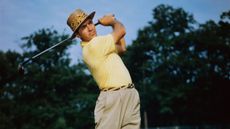 Sam Snead takes a shot during an unspecified tournament