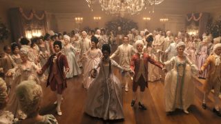dancers at the ball in queen charlotte: a bridgerton story