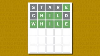 Wordle answer 836 on a yellow background