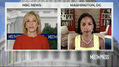 Andrea Mitchell and Susan Rice.