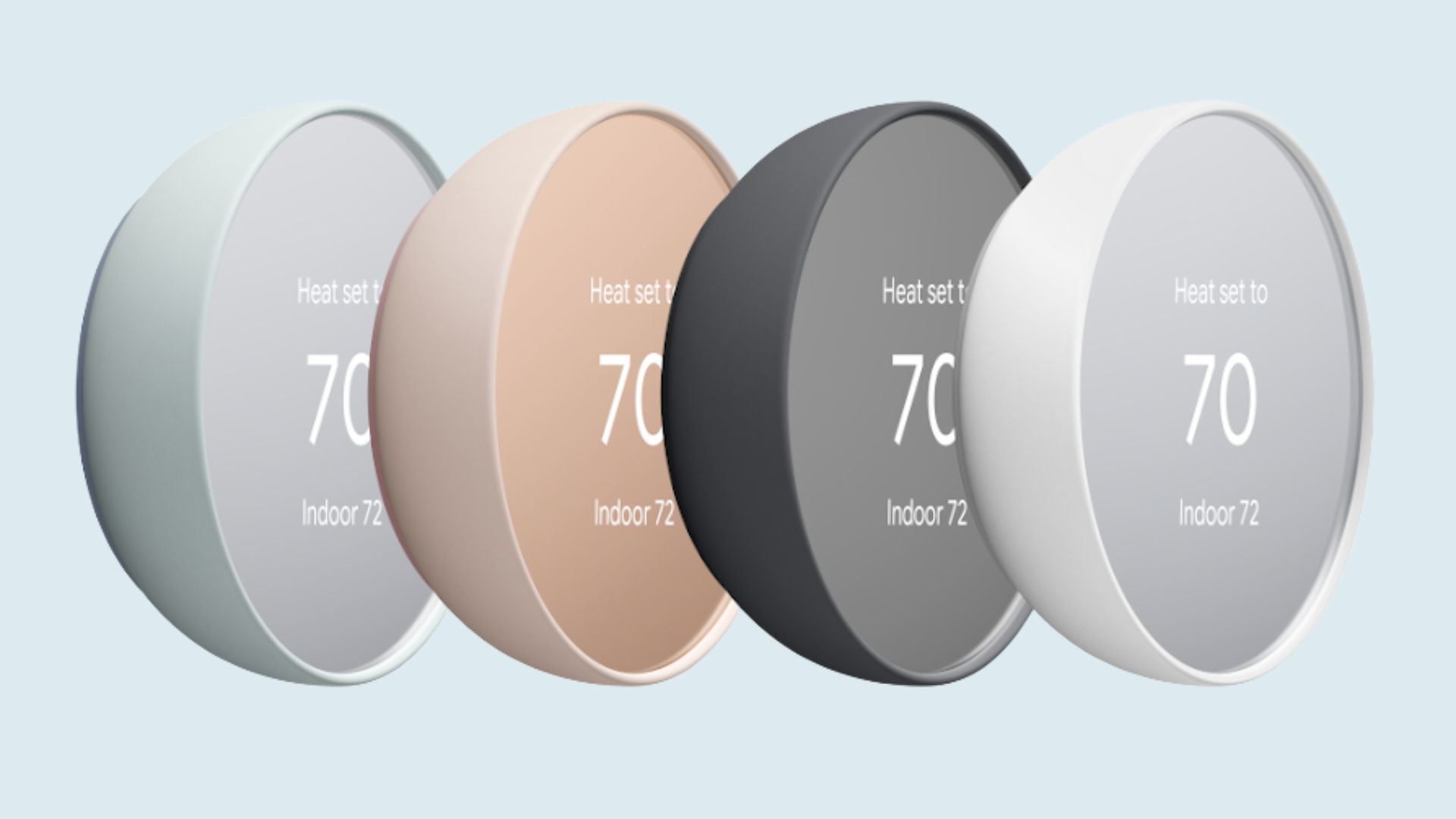 Smart thermostat options, showcasing various devices and their features