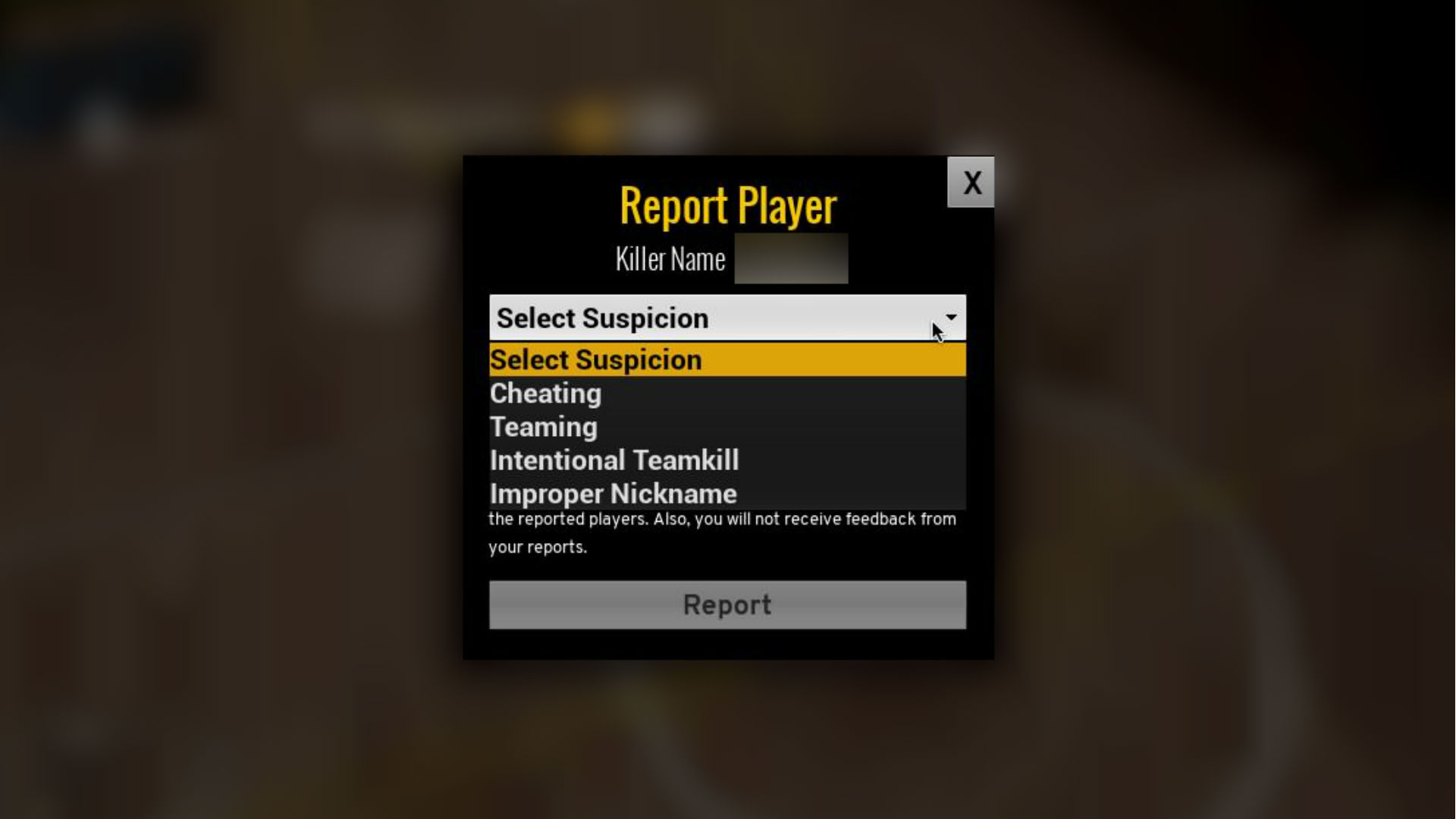Player reports