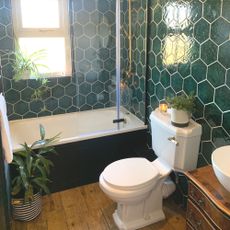 completed art deco bathroom renovation