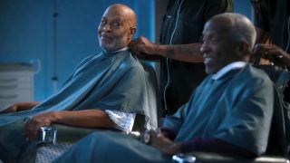 James Pickens Jr. as Richard Webber and Dorian Harewood as Charles Webber are shown in a dream sequence on Grey's Anatomy Season 22.