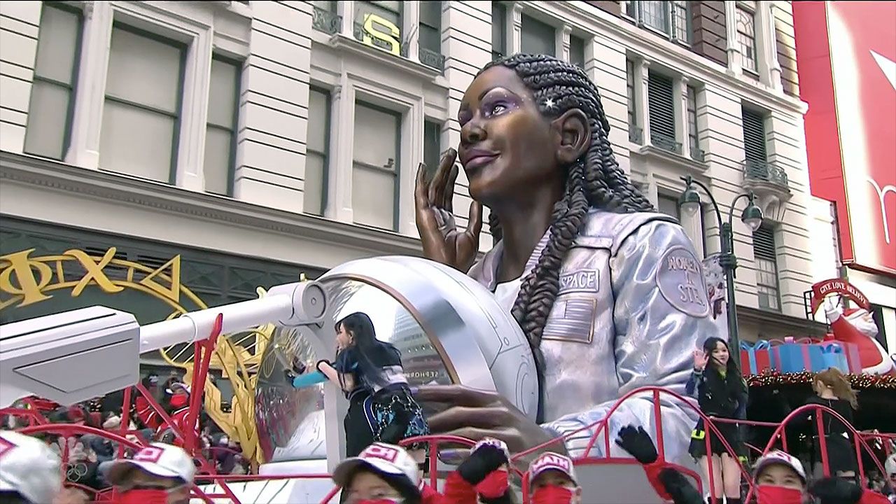 Baby Yoda, a space Snoopy, an astronaut and more Star Wars characters invaded the 2021 Macy's Thanksgiving Day Parade.