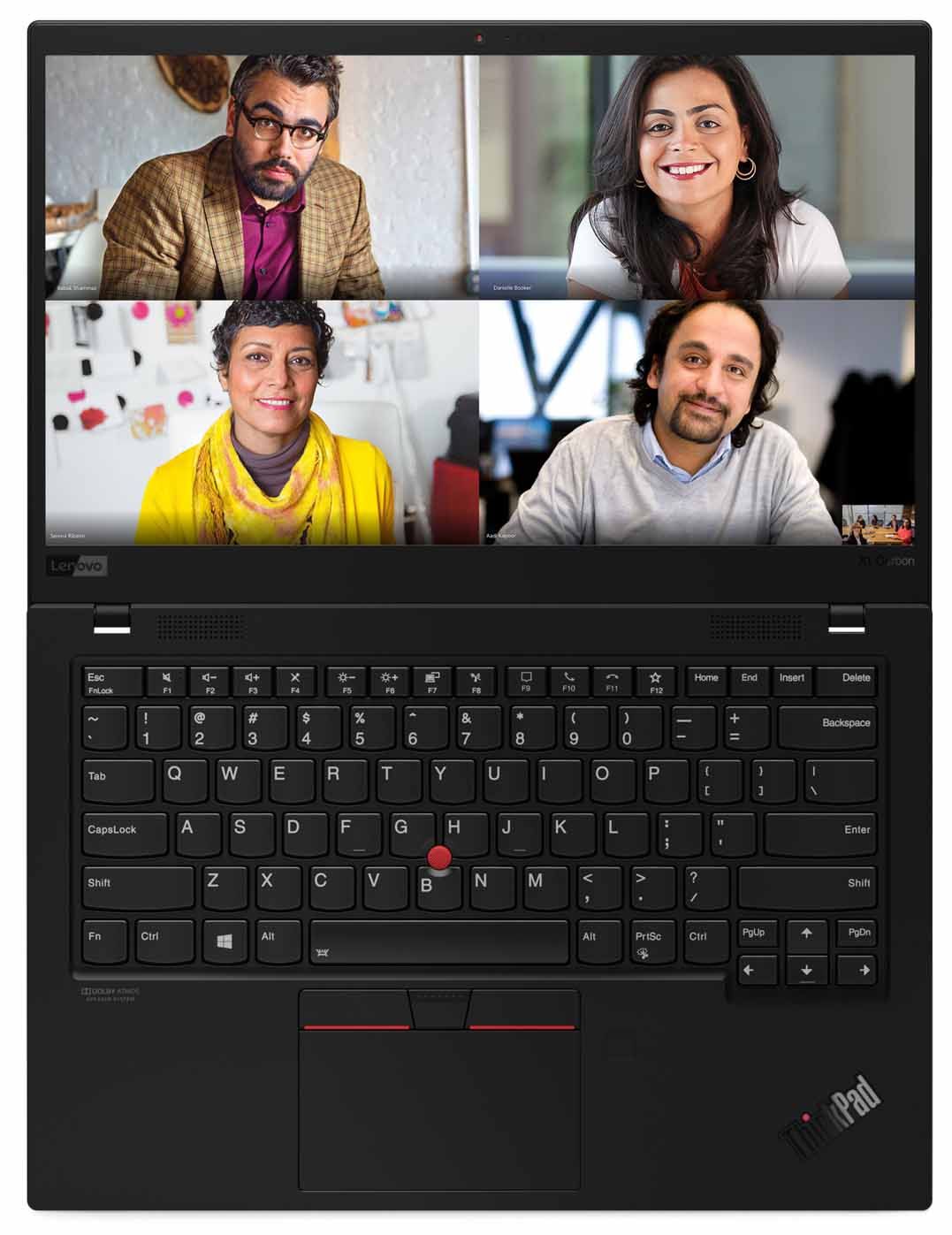 Lenovo ThinkPad X1 Carbon 8th Gen open flat