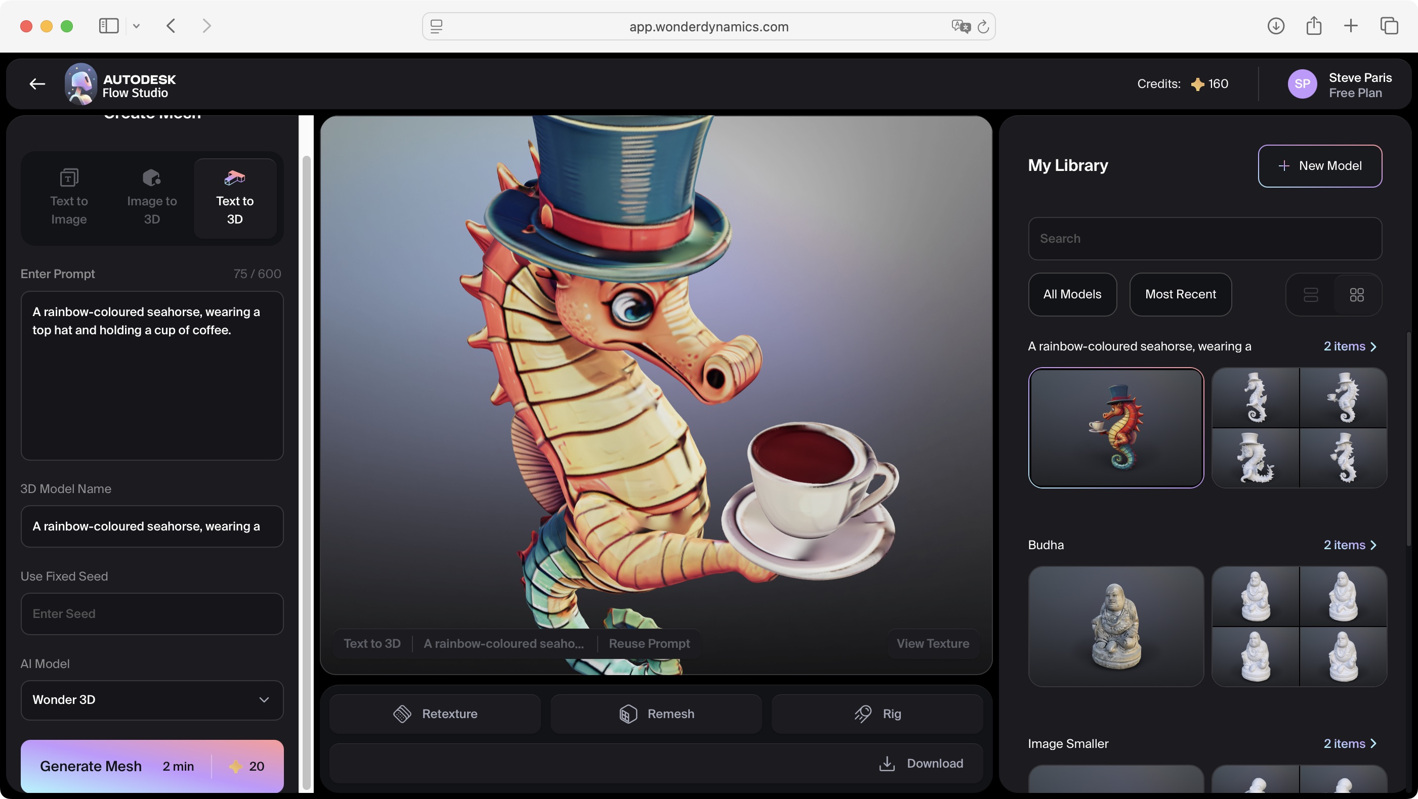 Experimenting with Wonder Tools in Autodesk Flow Studio