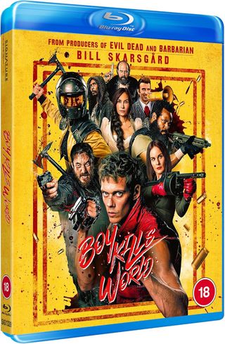 The Blu-ray cover of Boy Kills World.