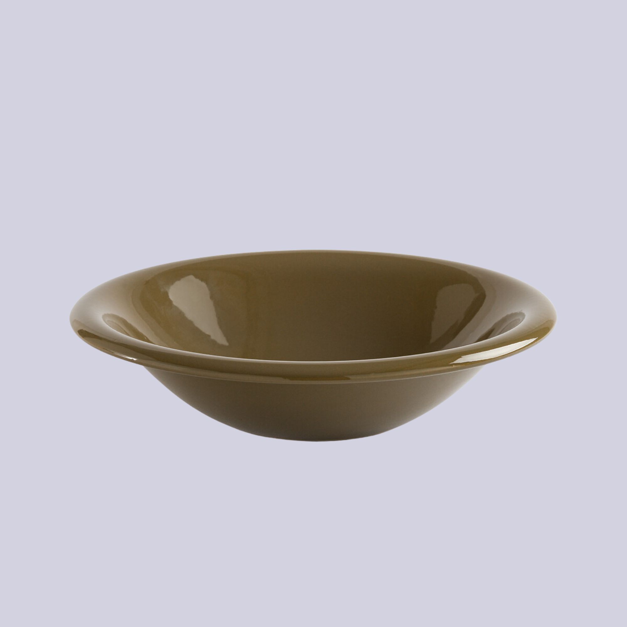 La Redoute, Toria Salad Bowl in Khaki Glazed Stoneware