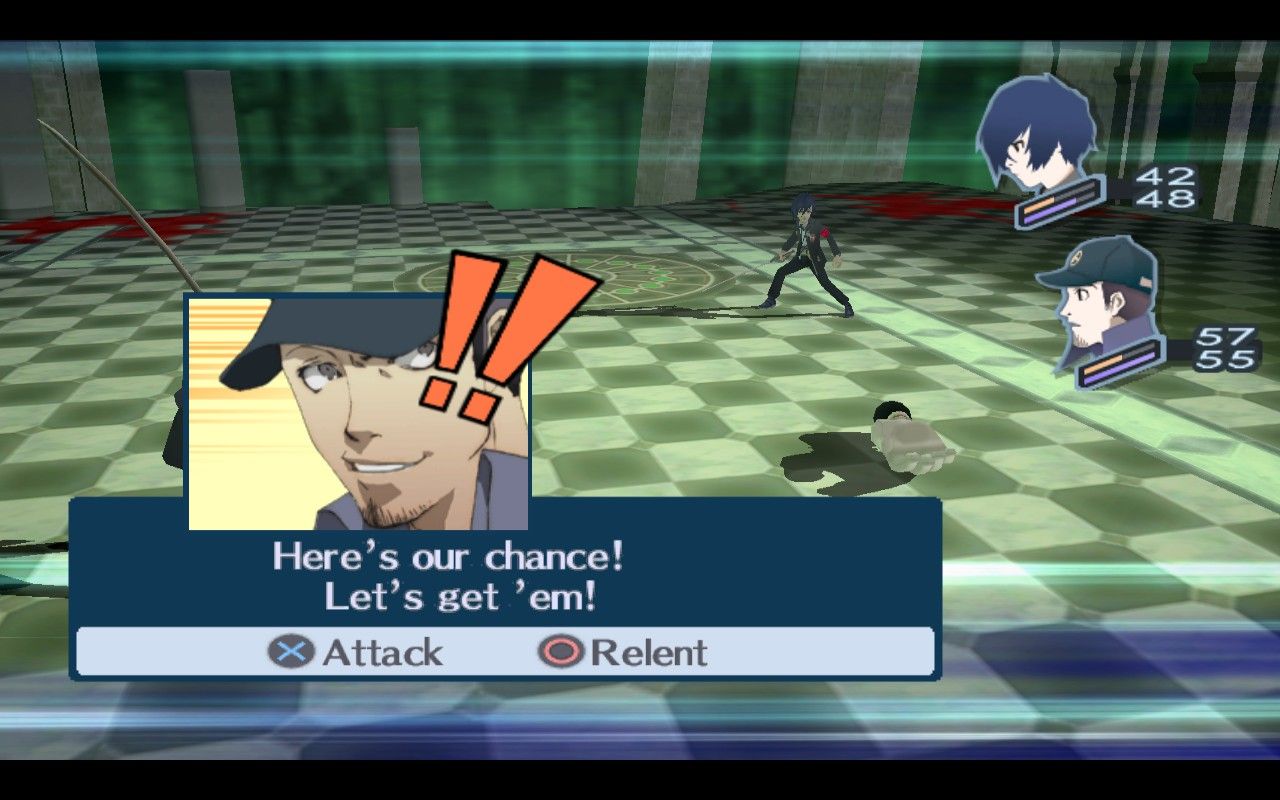 Persona 3 FES running on the PCSX2 emulator