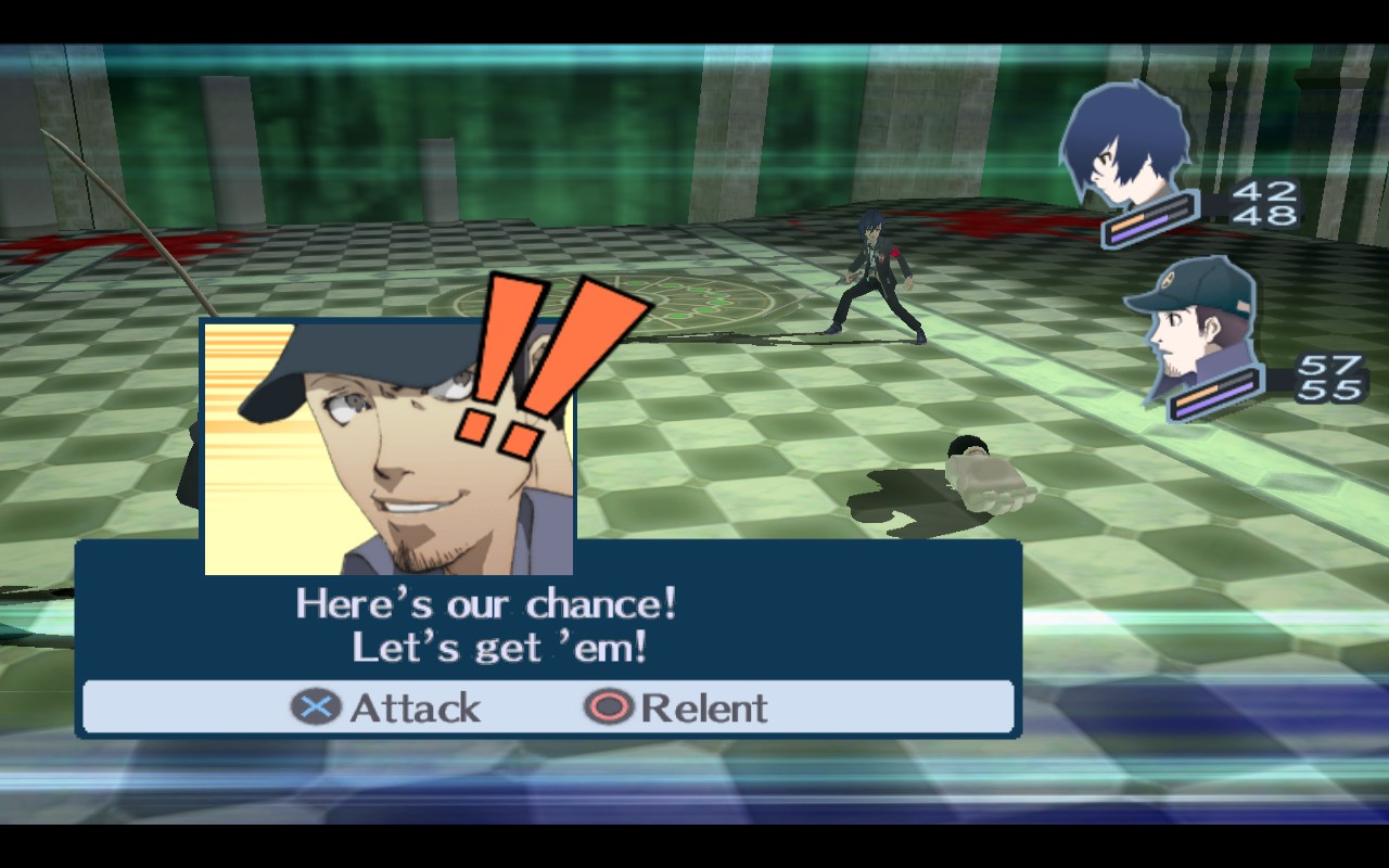 Persona 3 FES running on the PCSX2 emulator