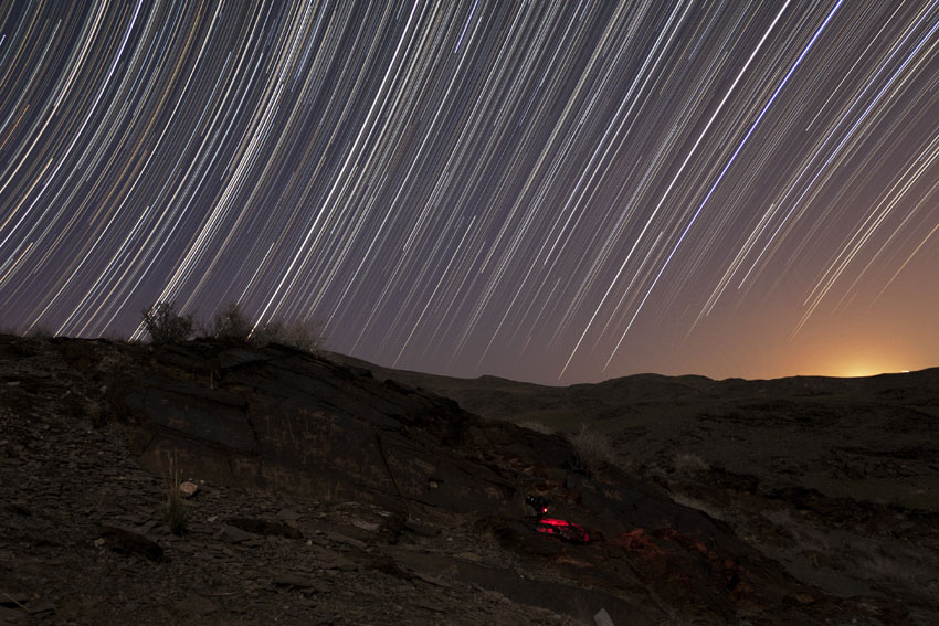 Jamshidi star trails iran 