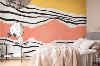 Wallpaper is a brilliant way of adding stripes to you wall