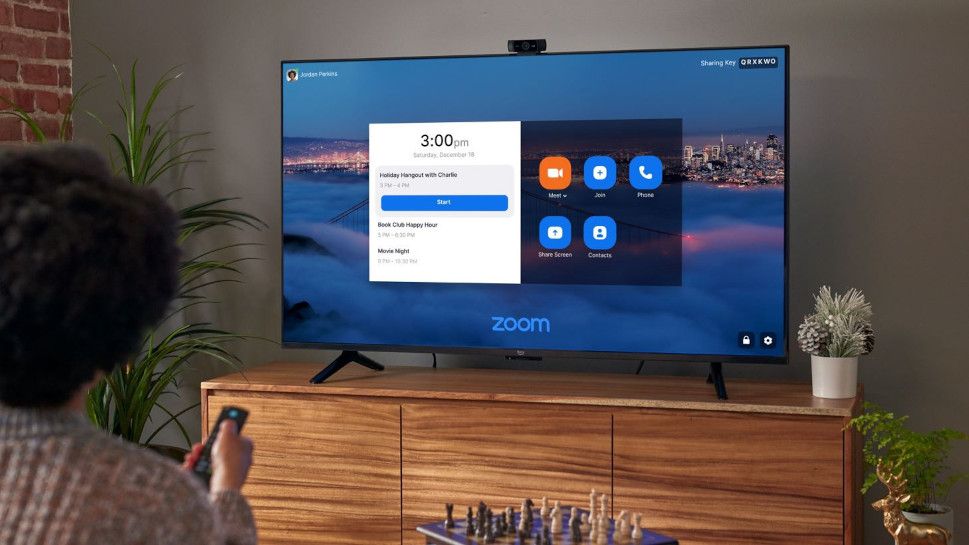 Zoom running on an Amazon Fire TV