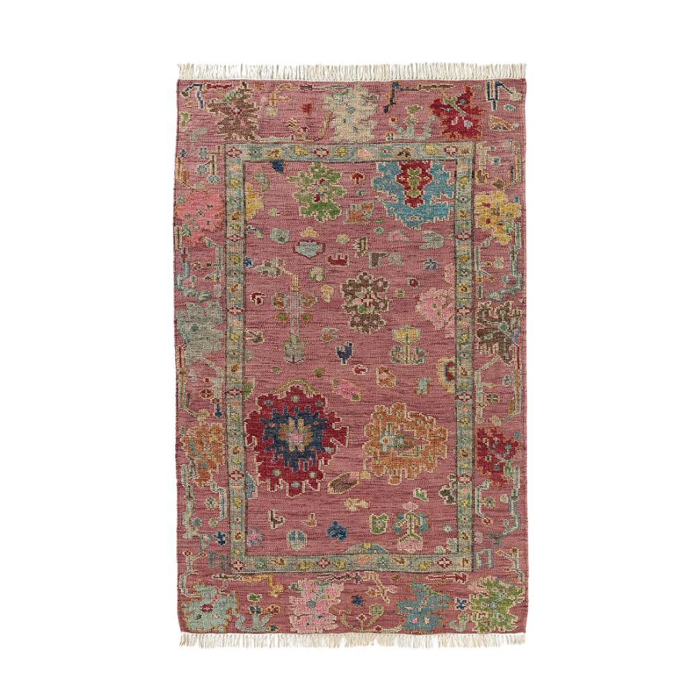 Pink persian-style rug