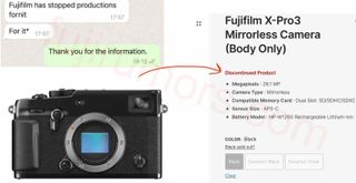 Fujifilm X-Pro 3 discontinued