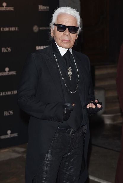 Karl Lagerfeld staring into your soul