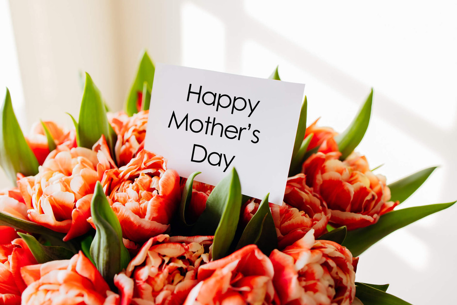 Mother's Day Flowers with a note