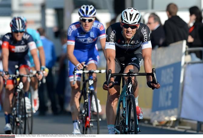 Zdenek Stybar missed the front group and slipped down the standings