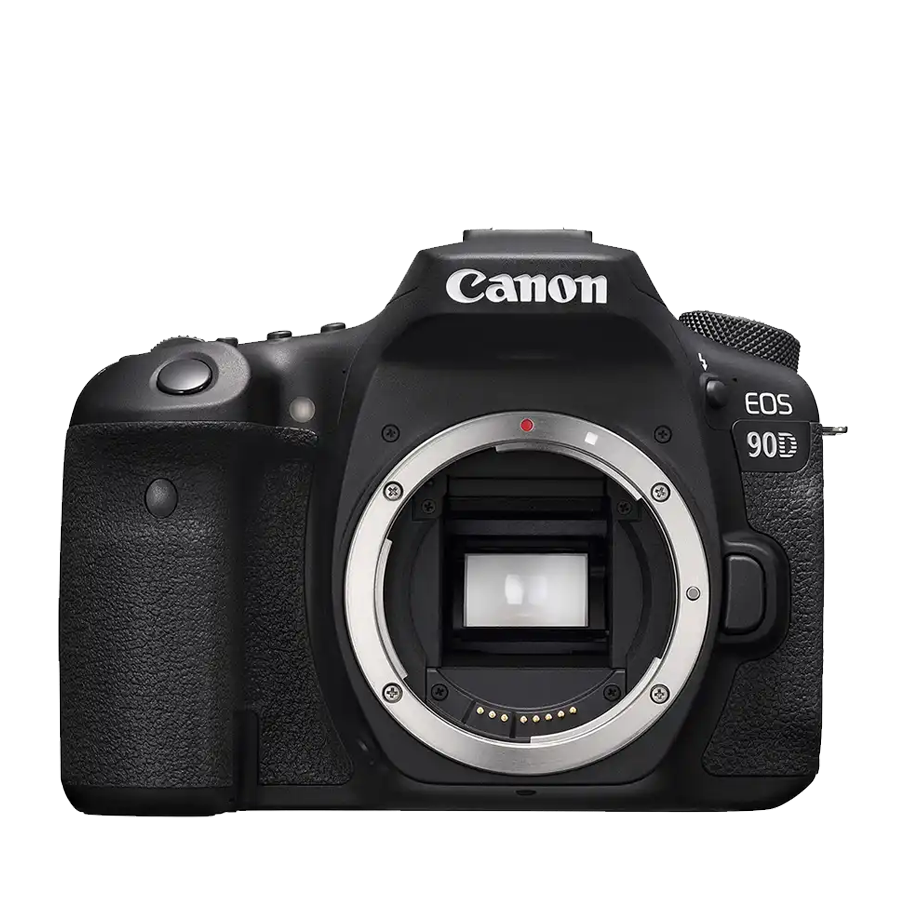 Canon EOS 90D valkoisella taustalla