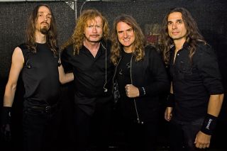 Megadeth 2017: (l-r) Dirk Verberuren Dave Mustaine, David Ellefson, Kiko Loureiro