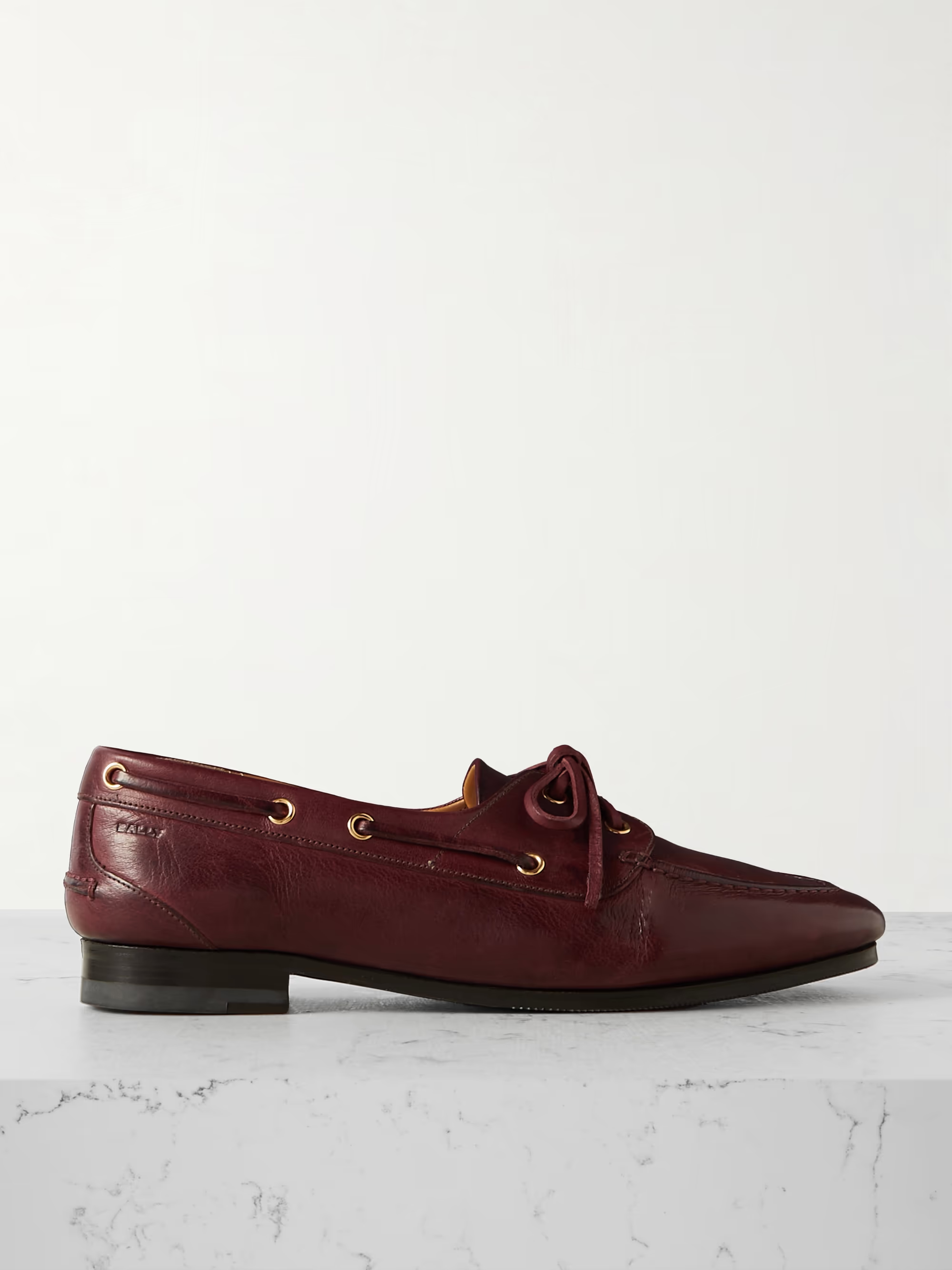 Bally, Pathy leather boat shoes
