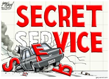 
Political cartoon U.S. Secret Service