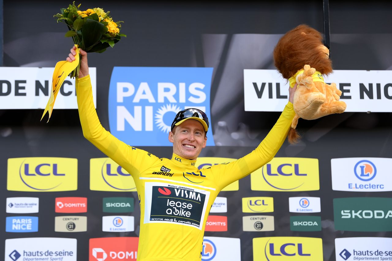 Matteo Jorgenson wins the yellow jersey at Paris-Nice