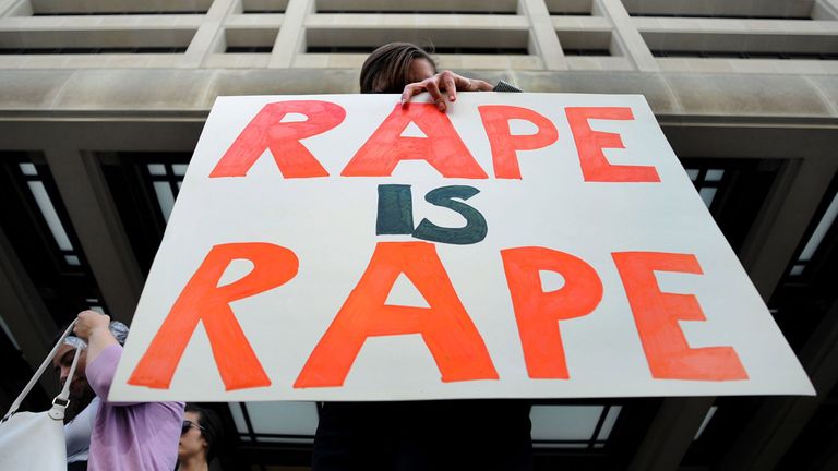 Serena Bowles Rape Case: Rape is Rape sign