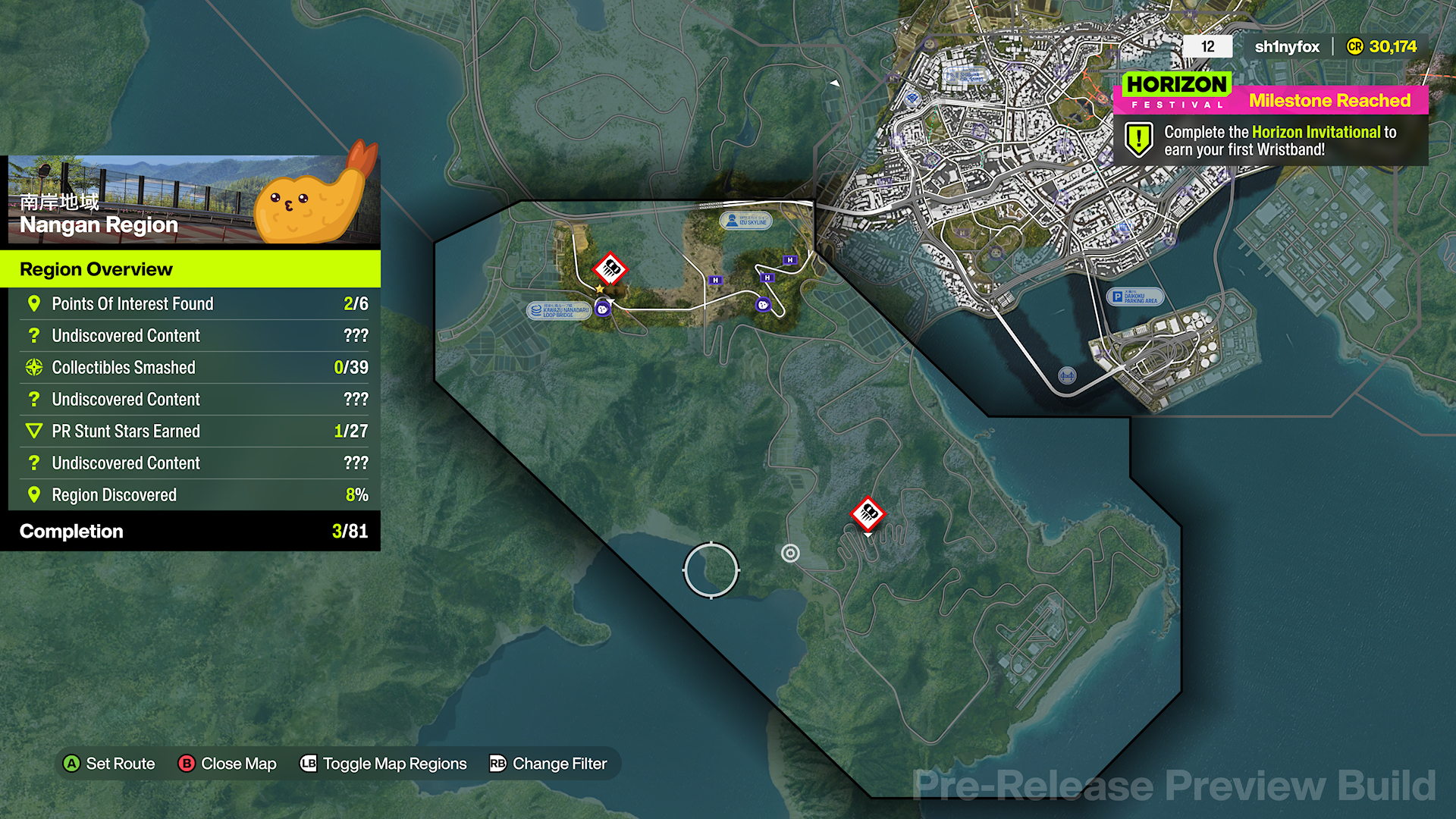 Examining each region on the Forza Horizon 6 map. 