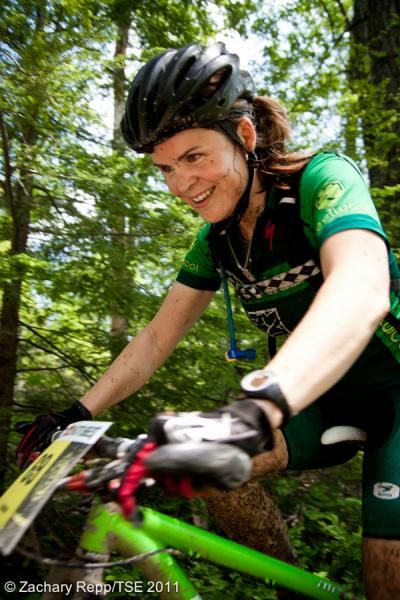 Tanya Hanham tries staring down some rocks.