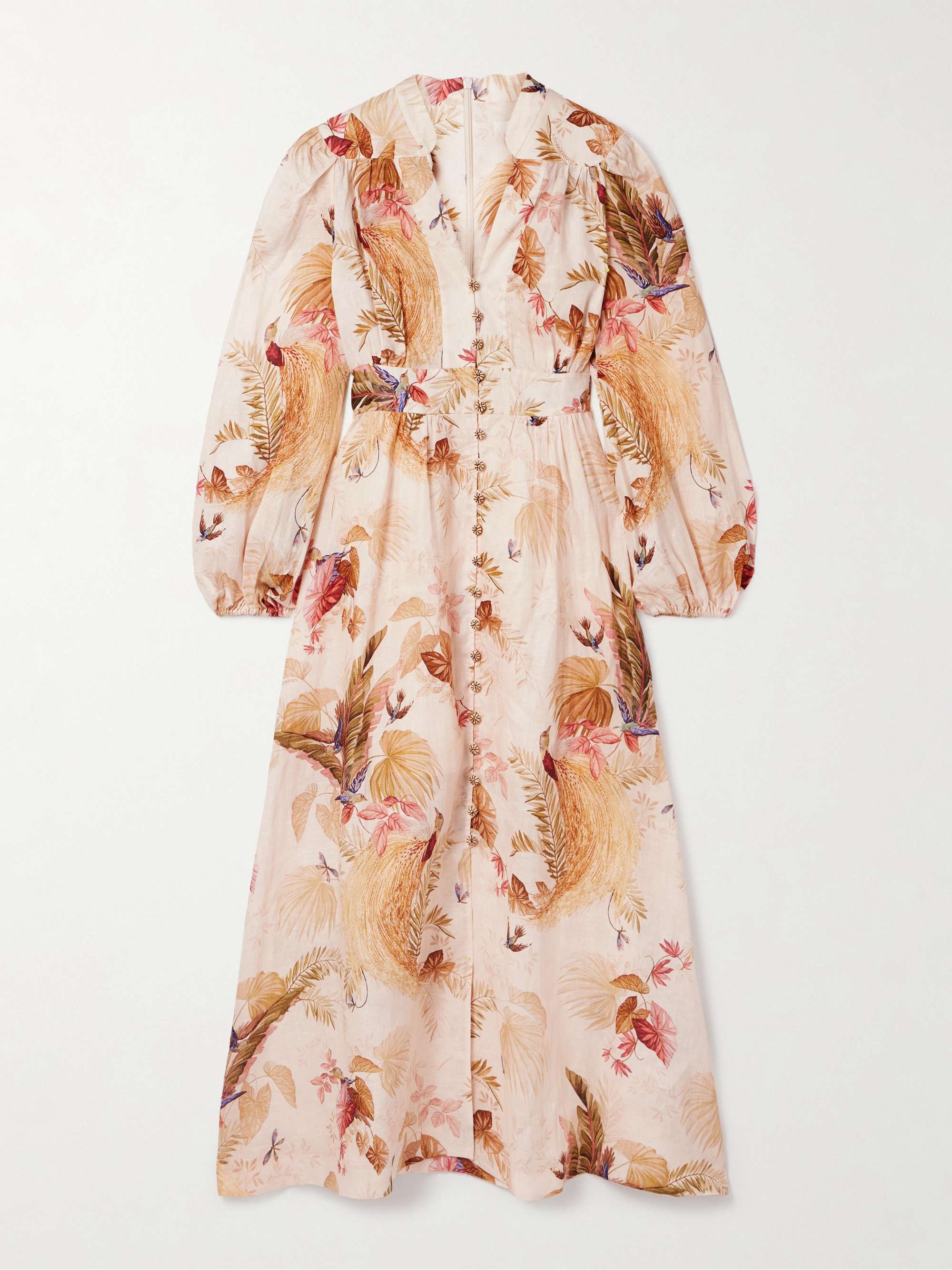 Ascension Printed Linen Midi Dress