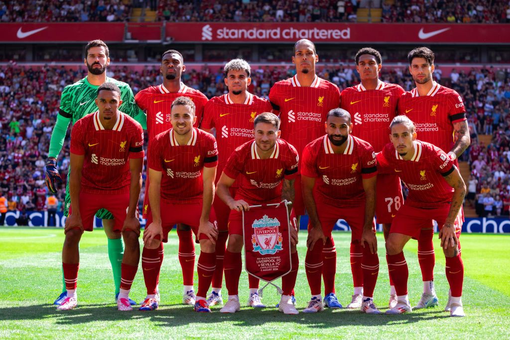 Who is the referee and VAR for Ipswich vs Liverpool? Liverpool squad for 2024/25 LIVERPOOL, ENGLAND - AUGUST 11: (THE SUN OUT, THE SUN ON SUNDAY OUT) Liverpool before the pre-season friendly match between Liverpool and Sevilla at Anfield on August 11, 2024 in Liverpool, England. (Photo by Nikki Dyer - LFC/Liverpool FC via Getty Images)