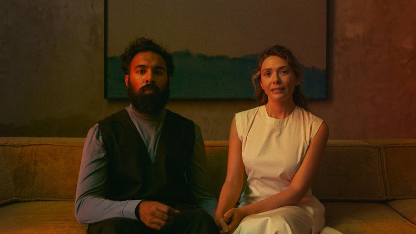 Himesh Patel and Elizabeth Olsen in The Assessment