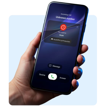 NordVPN&#039;s call protection feature on Android phone