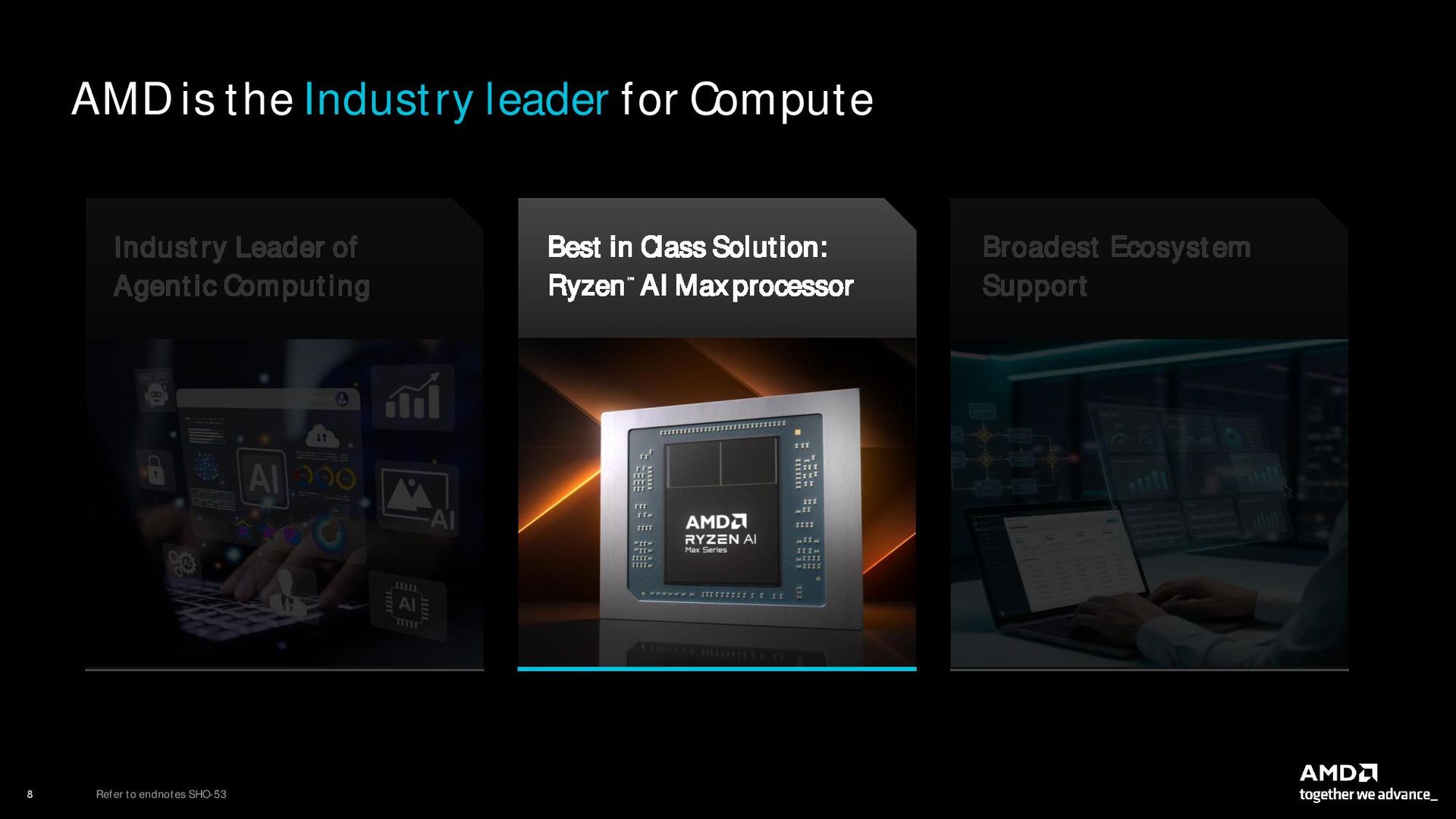 AMD agentic PC presentation.
