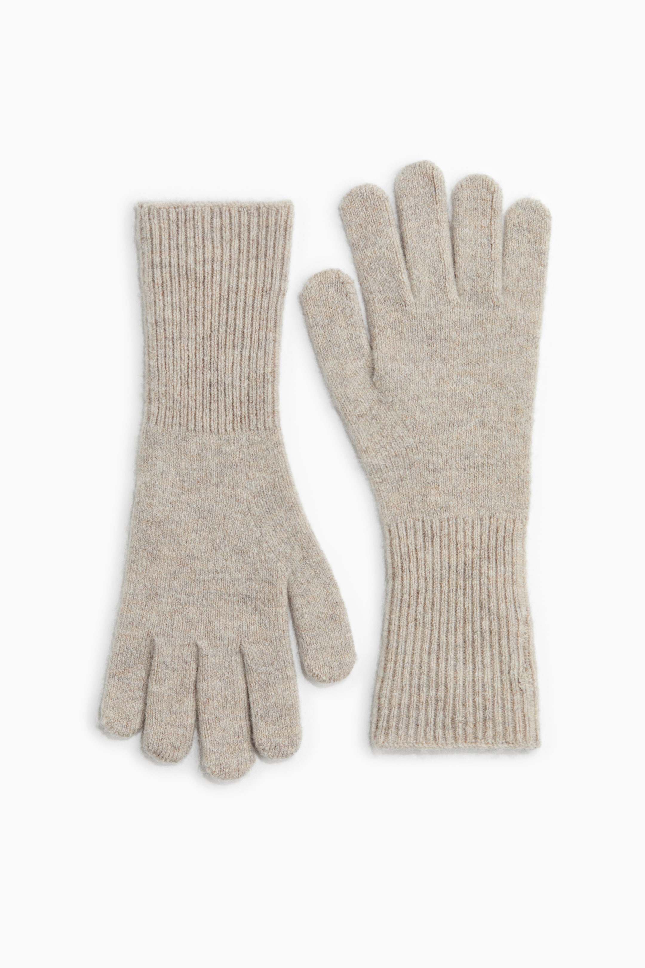 Cashmere-Blend Gloves - Black