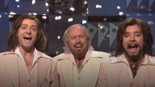 Justin Timberlake, Barry Gibb, and Jimmy Fallon on SNL