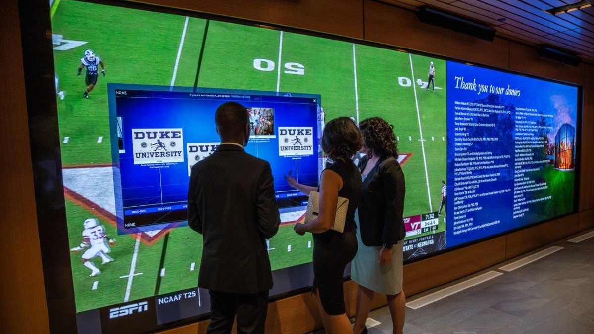 Duke University Planar LED MultiTouch video wall