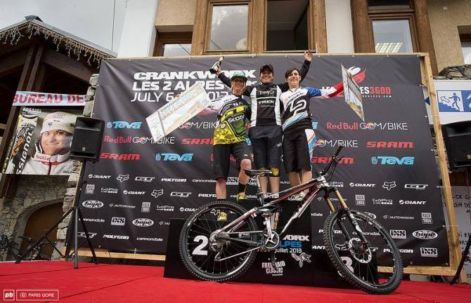 Elite women's podium
