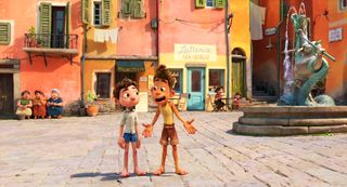 TV tonight Luca characters Luca and Alberto in an Italian village
