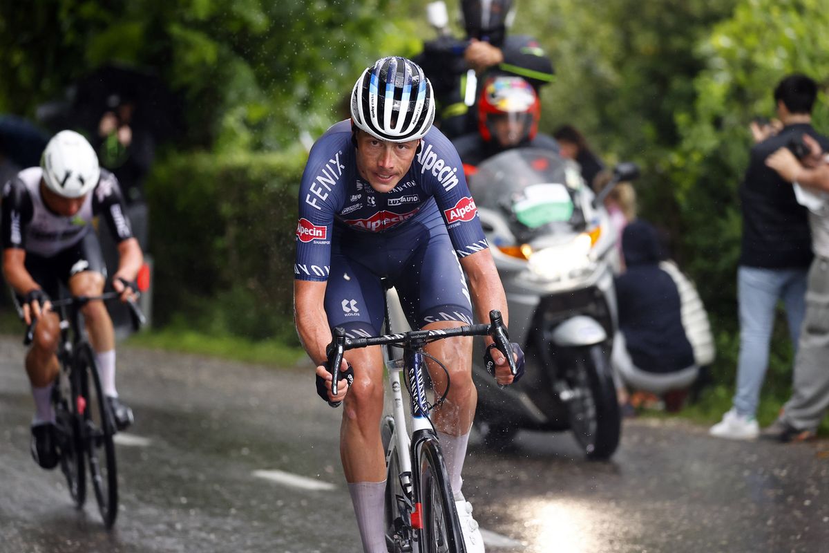 Oscar Riesebeek (Alpecin-Fenix) finished second on stage 15 of the 2021 Giro d&#039;Italia