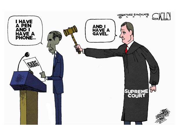 Political cartoon Obama SCOTUS