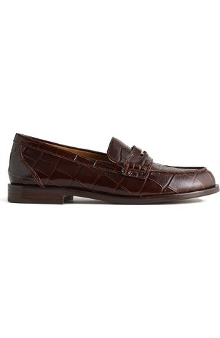 Porto Croc Embossed Penny Loafer