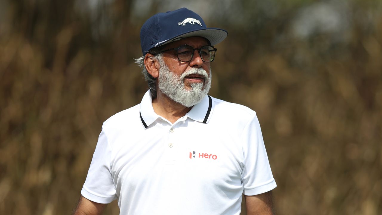 Dr Pawal Munjan on the course at the Hero Indian Open