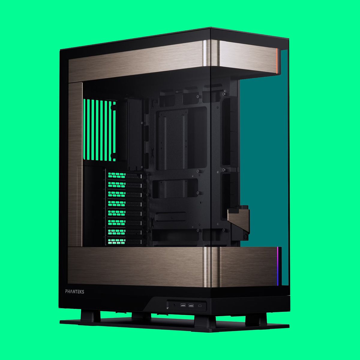 PC case on a colorful background