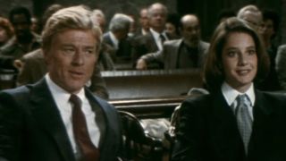 Debra Winger and Robert Redford in Legal Eagles